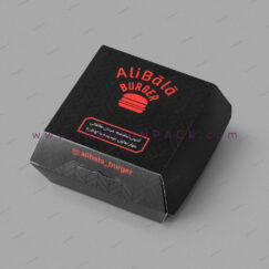 جعبه استیک با چاپ مشکی و قرمز