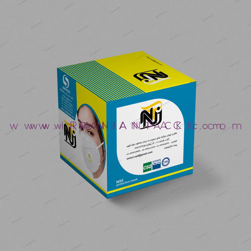 چاپ طرح روی ماسک